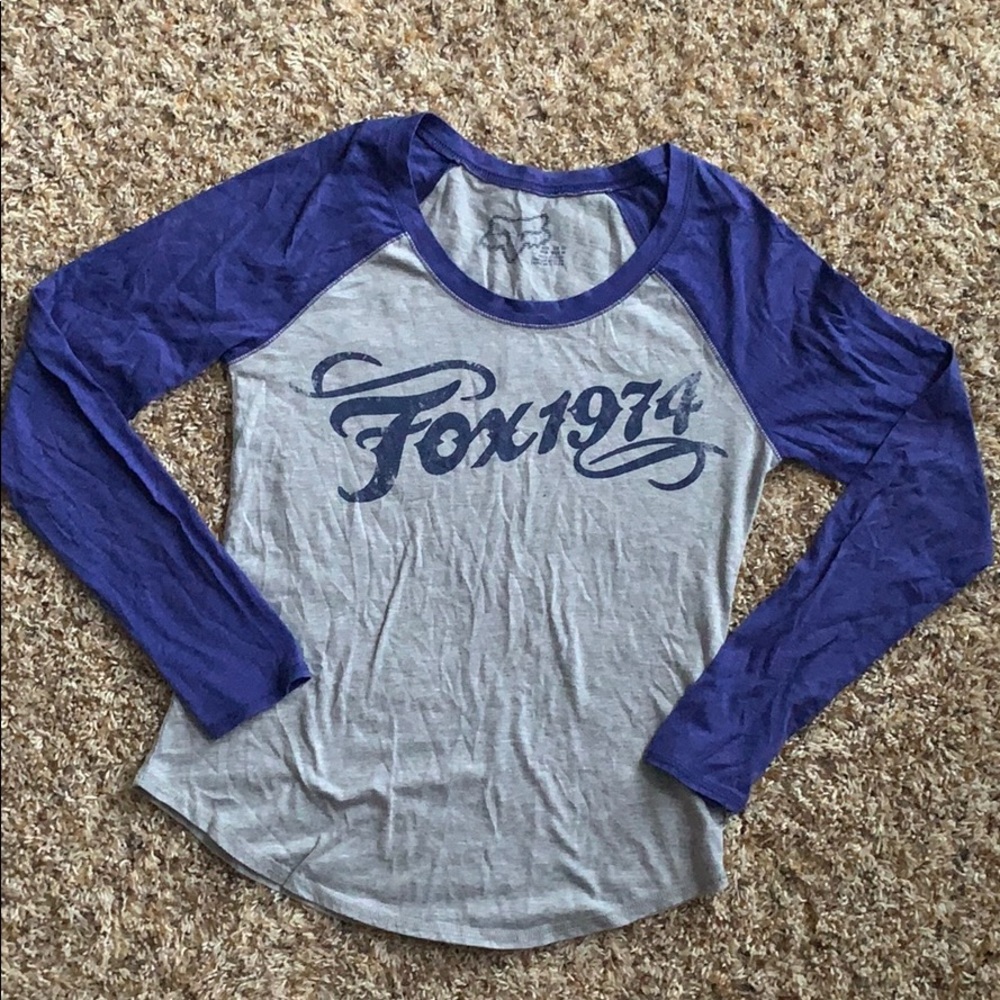 Fox Racing Purple Baseball Tee